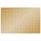 Vidaxl regendouchekop rechthoekig 30x20 cm roestvrij staal goudkleurig