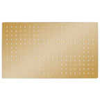 VidaXL Regendouchekop rechthoekig 50x30 cm roestvrij staal goudkleurig