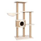 Vidaxl kattenmeubel met krabpalen 126 cm zeegras