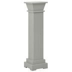 Vidaxl plantenstandaard klassieke zuil vierkant 17x17x66 cm mdf grijs