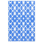 Vidaxl buitenkleed arakil 80x150 cm pp blauw en wit