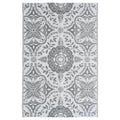 Vidaxl buitenkleed arakil 190x290 cm pp lichtgrijs