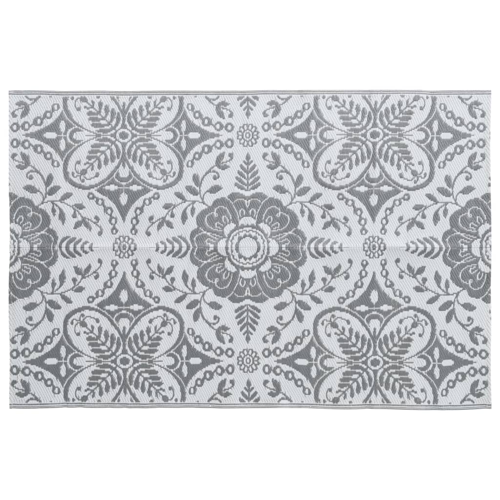Vidaxl buitenkleed arakil 190x290 cm pp lichtgrijs