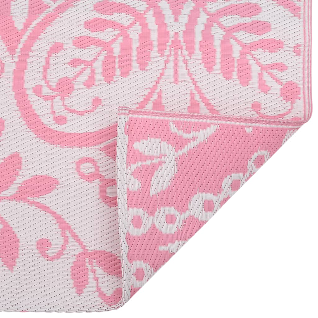 Vidaxl buitenkleed arakil 160x230 cm pp roze