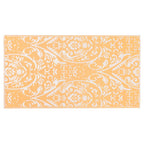 Vidaxl buitenkleed arakil 160x230 cm pp oranje en wit