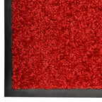 Vidaxl deurmat wasbaar 40x60 cm rood