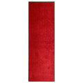 Vidaxl deurmat wasbaar 60x180 cm rood