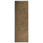 Vidaxl deurmat wasbaar 60x180 cm bruin