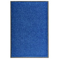 Vidaxl deurmat wasbaar 60x90 cm blauw