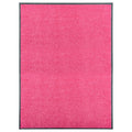 Vidaxl deurmat wasbaar 90x120 cm roze