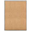Vidaxl deurmat wasbaar 90x120 cm crème