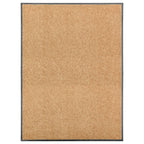Vidaxl deurmat wasbaar 90x120 cm crème