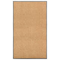 Vidaxl deurmat wasbaar 90x150 cm crème