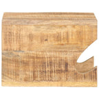 Vidaxl wandfietsenrek 35x25x25 cm massief ruw mangohout