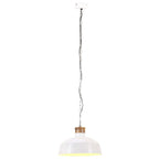 Vidaxl hanglamp industrieel e27 58 cm wit
