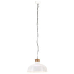 Vidaxl hanglamp industrieel e27 58 cm wit