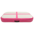 Vidaxl gymnastiekmat met pomp opblaasbaar 60x100x10 cm pvc roze