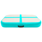 Vidaxl gymnastiekmat met pomp opblaasbaar 60x100x10 cm pvc groen