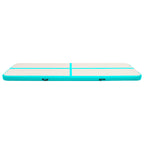 Vidaxl gymnastiekmat met pomp opblaasbaar 700x100x20 cm pvc groen