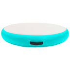 Vidaxl gymnastiekmat met pomp opblaasbaar 100x100x10 cm pvc groen