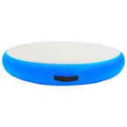 Vidaxl gymnastiekmat met pomp opblaasbaar 100x100x15 cm pvc blauw
