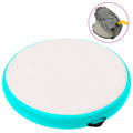 Vidaxl gymnastiekmat met pomp opblaasbaar 100x100x20 cm pvc groen