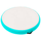 Vidaxl gymnastiekmat met pomp opblaasbaar 100x100x20 cm pvc groen