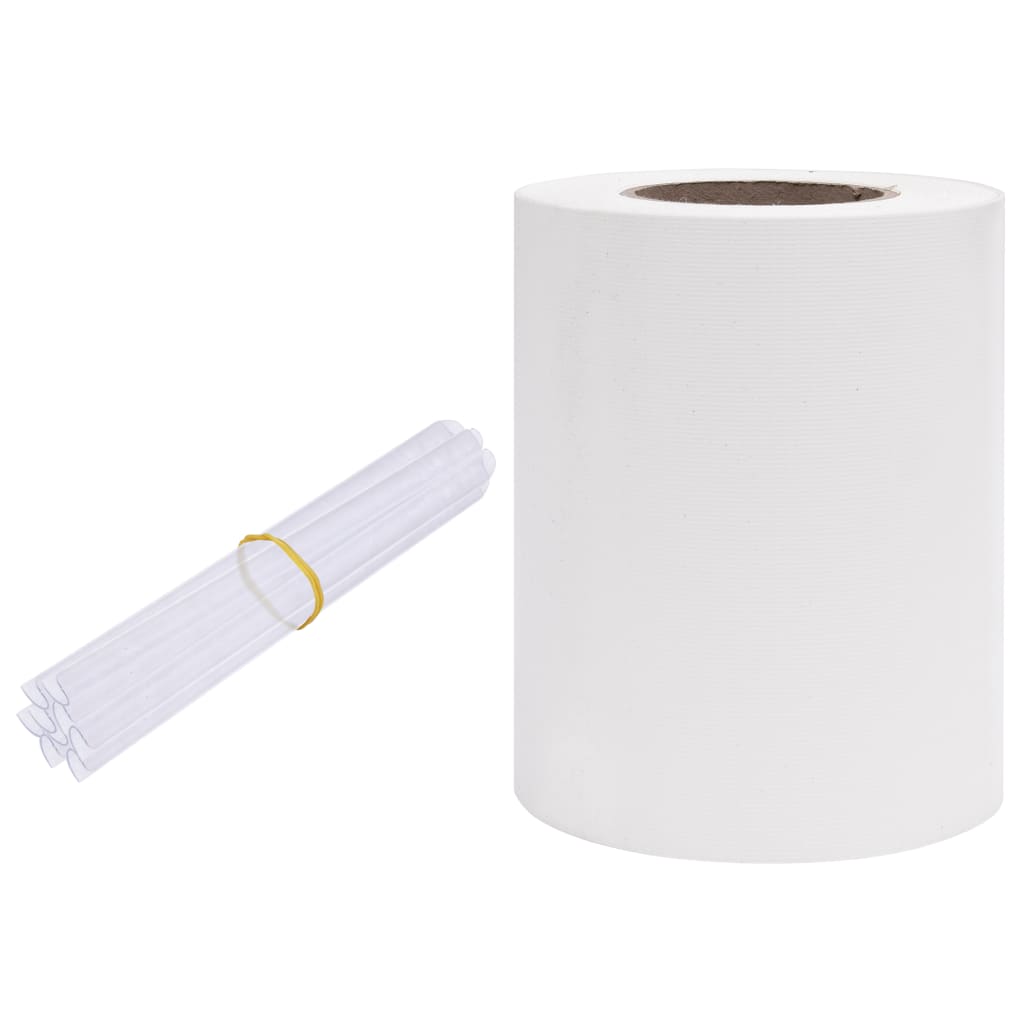 Vidaxl tuinscherm 70x0,19 m pvc wit