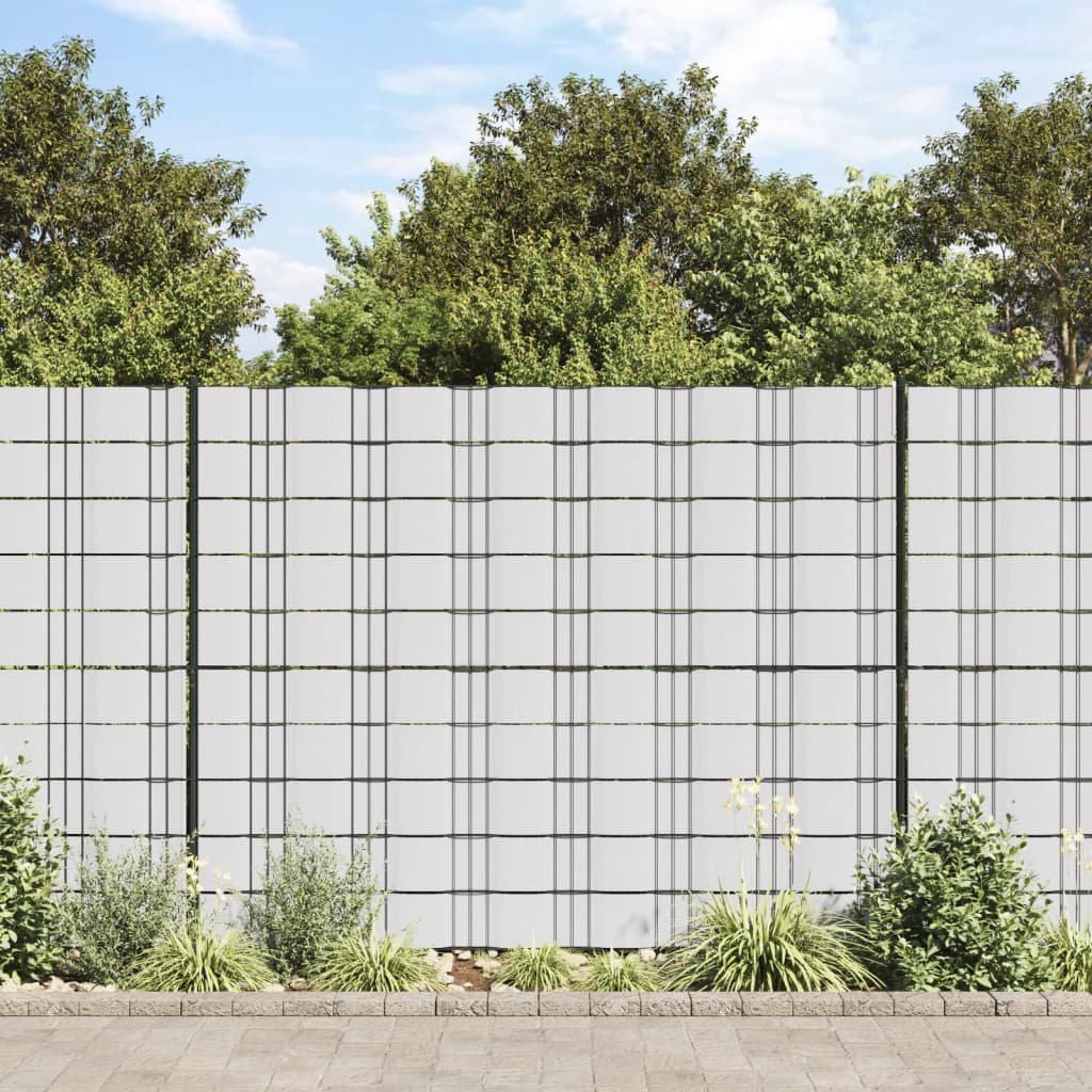 Vidaxl tuinschermen 4 st 35x0,19 m pvc wit