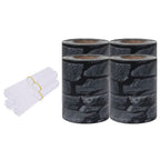 Vidaxl tuinschermen 4 st 35x0,19 m pvc grijs