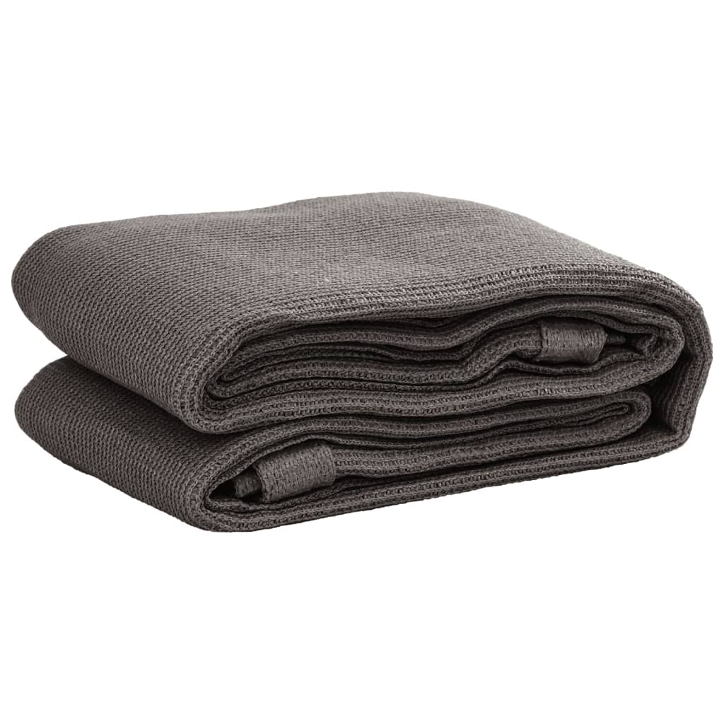 Vidaxl tenttapijt 250x250 cm hdpe antracietkleurig