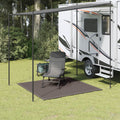 Vidaxl tenttapijt 250x250 cm hdpe antracietkleurig