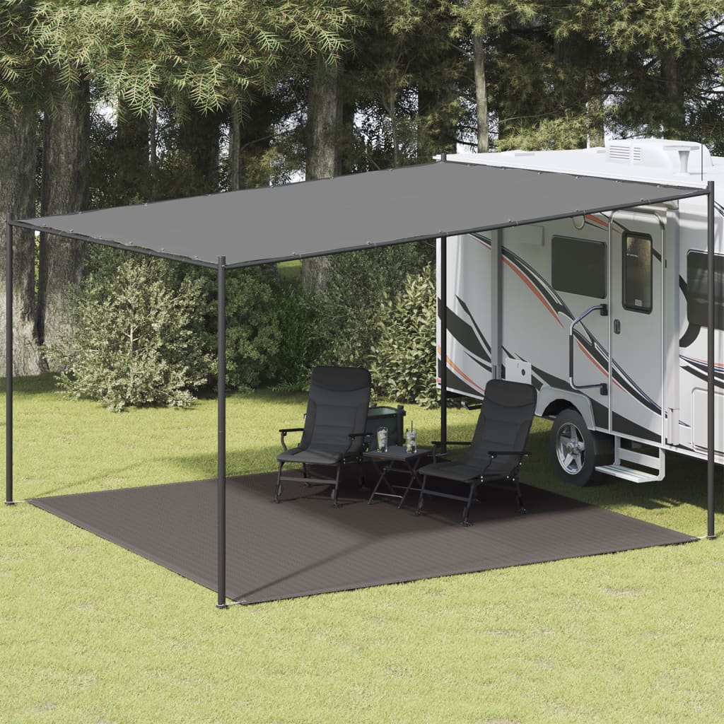 Vidaxl tenttapijt 400x400 cm antracietkleurig