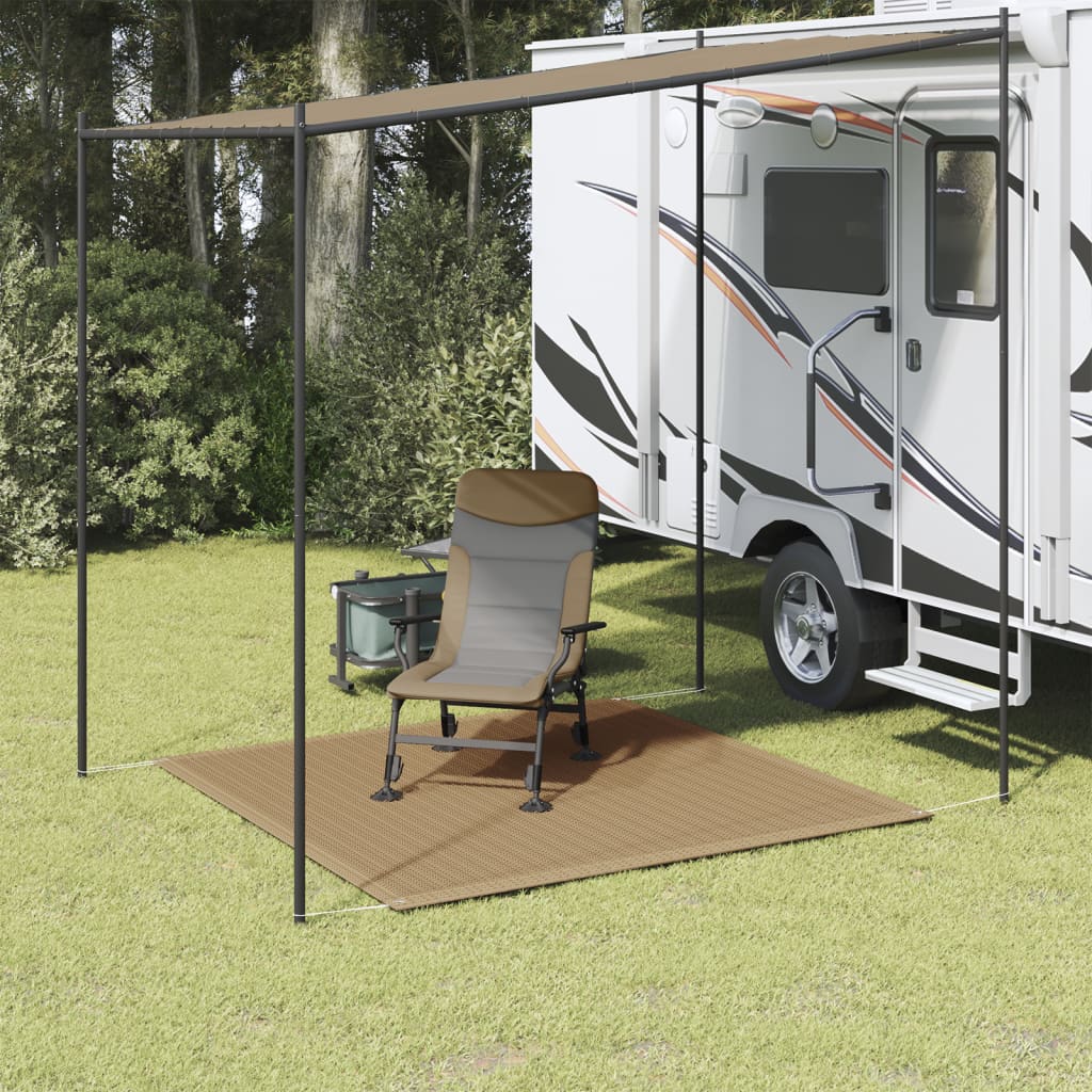 Vidaxl tenttapijt 200x200 cm taupe