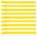 Vidaxl balkonscherm 90x300 cm hdpe geel en wit