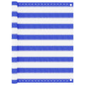 Vidaxl balkonscherm 90x600 cm hdpe blauw en wit