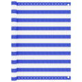Vidaxl balkonscherm 120x300 cm hdpe blauw en wit