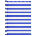 Vidaxl balkonscherm 120x600 cm hdpe blauw en wit