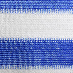 Vidaxl balkonscherm 120x600 cm hdpe blauw en wit