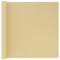 VidaXL Balkonscherm 90x300 cm HDPE beige