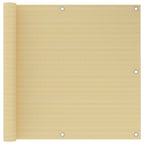 VidaXL Balkonscherm 90x300 cm HDPE beige