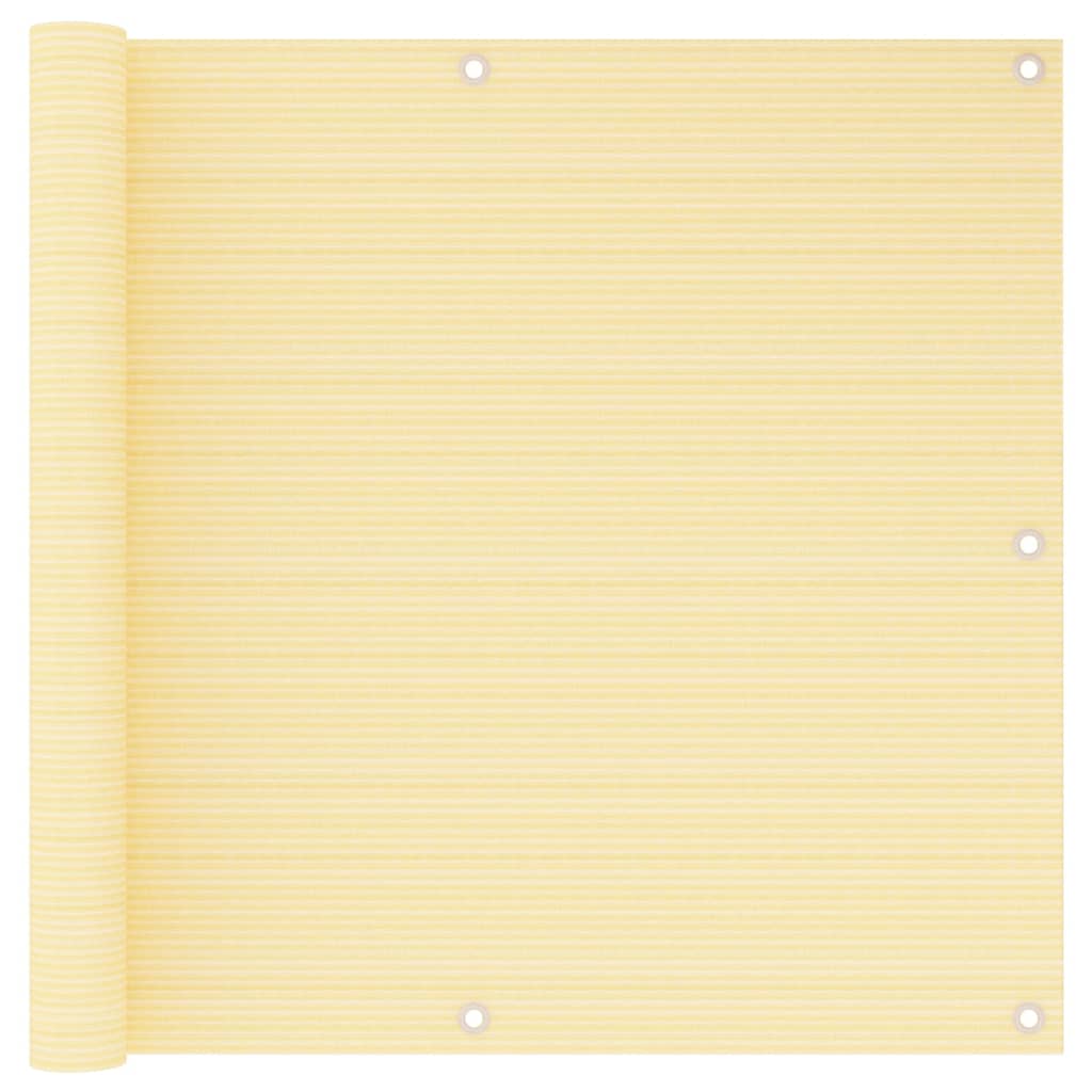 VidaXL Balkonscherm 90x400 cm HDPE beige