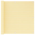 Vidaxl balkonscherm 90x500 cm hdpe beige
