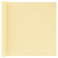 Vidaxl balkonscherm 90x600 cm hdpe beige