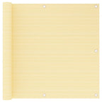 Vidaxl balkonscherm 90x600 cm hdpe beige