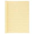 Vidaxl balkonscherm 120x500 cm hdpe beige