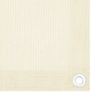 VidaXL Balkonscherm 90x500 cm HDPE crèmekleurig