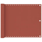 VidaXL Balkonscherm 75x400 cm HDPE terracottakleurig