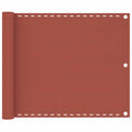 Vidaxl balkonscherm 75x500 cm hdpe terracottakleurig
