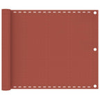 Vidaxl balkonscherm 75x600 cm hdpe terracottakleurig